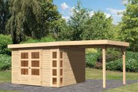 Woodfeeling | Tuinhuis Kerko 6 met Overkapping 2,4 | Onbehandeld