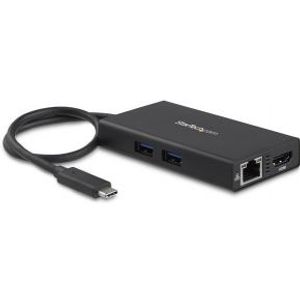 StarTech.com USB-C Multifunctionele adapter voor laptops Power Delivery 4K HDMI GbE USB 3.0