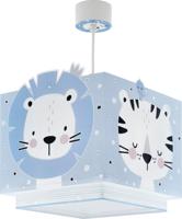 Dalber Kinderkamer hanglamp Baby Jungle soft blauw met wit 63112T