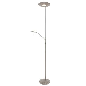 Steinhauer Vloerlamp met leeslampje Zodiac 2-lichts metaalgrijs 7972ST