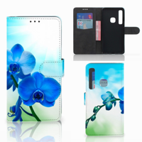 Samsung Galaxy A9 2018 Hoesje Orchidee Blauw - Cadeau voor je Moeder