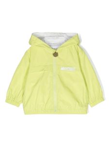 Moschino Kids veste bomber à logo imprimé - Jaune