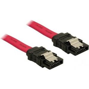 DeLOCK SATA Cable - 0.5m SATA-kabel 0,5 m Rood