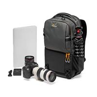 Lowepro Fastpack BP 250 AW III camerarugzak voor spiegelloze camera, DSLR en accessoires, met QuickDoor-toegangssysteem, 13″ laptopvak, voor spiegelreflexcamera's zoals Nikon D850, Ripstop 300D, grijs