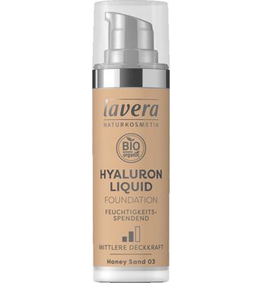Lavera Liquid Foundation Hyaluron Honey Sand 03 Bio (30ml) Lavera Liquid Foundation Hyaluron Honey Sand 03 Bio (30ml)