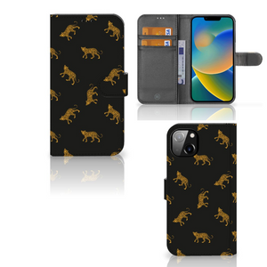 Telefoonhoesje met Pasjes voor iPhone 14 Plus Leopards