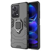 Xiaomi Redmi Note 12 Pro+ Hybrid Case met Ringhouder - Zwart - thumbnail