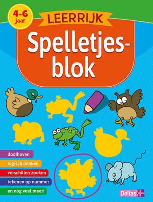 Deltas leerrijk spelletjesblok blauw