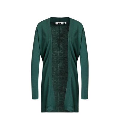WE Fashion fijngebreid vest groen