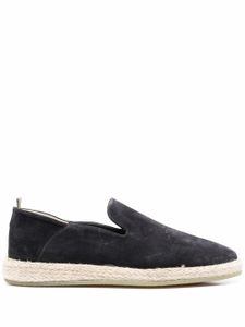 Officine Creative espadrilles Roped en daim - Noir