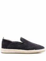 Officine Creative espadrilles Roped en daim - Noir - thumbnail