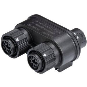 Wieland Electric 46.050.1253.1 Ronde connector verdeler Totaal aantal polen: 4 + PE Serie (ronde connectoren): RST® MINI 1 stuk(s)