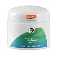 Martina Gebhardt Melissa Cream (50 ml) • Verfrissende gezichtscrème voor de gemengde huid • Biologische dagcrème met melisse-olie • Melissa-huidcrème • natuurlijke cosmeticacrème