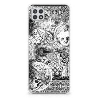 Silicone Back Case Samsung Galaxy A22 5G Skulls Angel