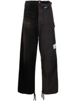 Maison MIHARA YASUHIRO pantalon droit à design à empiècements - Noir