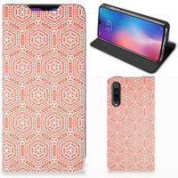 Xiaomi Mi 9 Hoesje met Magneet Pattern Orange