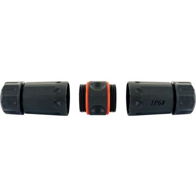 Schwaiger RJ45-koppeling Netwerk Adapter CAT 6A [1x RJ45-bus 8p8c - 1x RJ45-bus 8p8c] Zwart