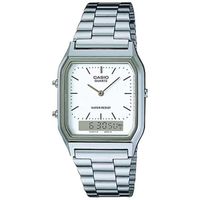 Casio AQ-230A-7DMQYES Horloge Retro analoog-digitaal zilverkleurig