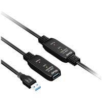 club3D USB-kabel USB 3.2 Gen1 (USB 3.0 / USB 3.1 Gen1) 15.00 m Zwart CAC-1406 - thumbnail