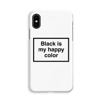 Black is my happy color: iPhone X Volledig Geprint Hoesje - thumbnail