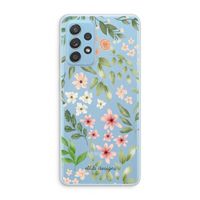 Botanical sweet flower heaven: Samsung Galaxy A73 Transparant Hoesje