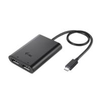 C31DUAL4KDP - Externe video-adapter - USB-C 3.1 - 2 x DisplayPort - zwart