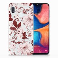 Hoesje maken Samsung Galaxy A20e Watercolor Flowers - thumbnail