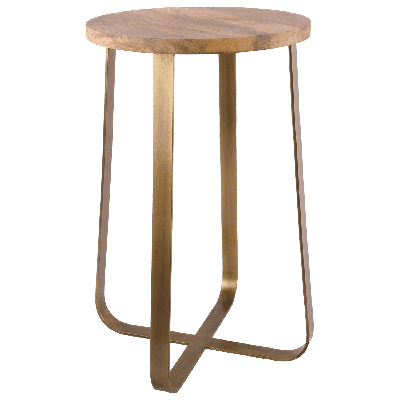 Krukje Ferro 29166 groot antiek goud + mangohout Krukje Ferro 29166 groot antiek goud + mangohout