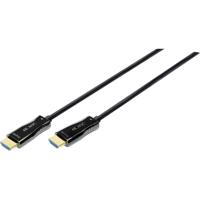 Digitus AK-330125-300-S HDMI-kabel HDMI / Glasvezel Aansluitkabel HDMI-A-stekker, HDMI-A-stekker 30.00 m Zwart 4K UHD - thumbnail