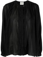 Forte Forte blouse à fronces - Noir