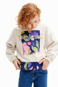 Bloemen sweatshirt - WHITE - 9/10