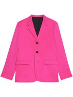 AMI Paris blazer boutonné à revers crantés - Rose