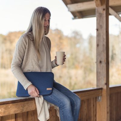 Hama Laptophoes Jersey Geschikt voor max. (laptop): 33,8 cm (13,3) Blauw