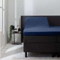 Luna Bedding 2-PACK: Luna Splittopper Hoeslaken Jersey Kleur: Navy, 140 x 200 cm