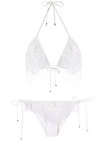 Amir Slama bikini à broderies - Blanc