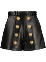 Balmain short à boutons à ornements - Noir - thumbnail