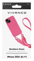 Vivanco Necklace Smartphone ketting Apple iPhone 13 Pink Inductieve lading, Stootbestendig - thumbnail