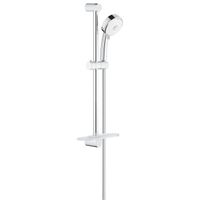 GROHE New Tempesta Cosmopolitan glijstangset met handdouche met 4 straalsoorten met zeepschaal 60cm 9.5L/min. chroom/wit 27577002 - thumbnail