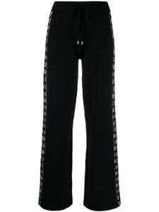 LIU JO pantalon à bande logo - Noir