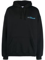 VETEMENTS hoodie à logo imprimé - Noir