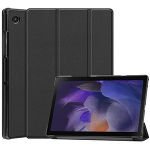 Tri-Fold Series Samsung Galaxy Tab A8 10.5 (2021) Folio Case - Zwart