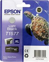 Epson T1577 Inktcartridge Schildpad, per stuk verpakt, Light Black