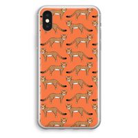 Cheetah: iPhone X Transparant Hoesje