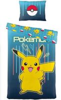 Pokemon Dekbedovertrek pikachu blauw 140 x 200 cm - katoen (70 x 90 cm) - thumbnail