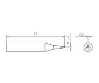 Weller RTM 004 S Soldeerpunt Beitelvorm Lengte soldeerpunt: 19 mm Inhoud: 1 stuk(s) - thumbnail