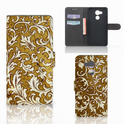 Wallet Case Huawei Mate 8 Barok Goud