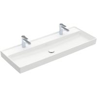 Villeroy & Boch Collaro meubelwastafel 120x47cm zonder overloop 2 kraangatenen stone white 4A33C1RW