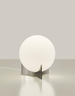 Terzani - Oscar Tafellamp Satijn Wit / Nikkel