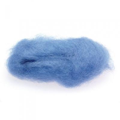 Glückskäfer gekaarde wol 25 gram blauw Glückskäfer gekaarde wol 25 gram blauw