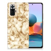 Xiaomi Redmi Note 10 Pro TPU Siliconen Hoesje Marmer Goud